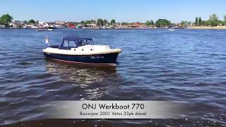 Te koop ONJ Werkboot 770 [upl. by Eniamurt122]