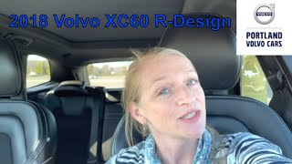 2018 Volvo XC60 RDesign Electric Silver amp Charcoal  Walkaround with Heather [upl. by Peskoff268]