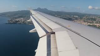 Atterrissage Landing à bord dun A320 dAir France entre Pointe à Pitre et Fort de France [upl. by Diehl]