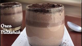 Oreo Milkshake  Just 3 Ingredients  Super Delicious Layered Oreo Milkshake  in 2 Minutes [upl. by Akissej]