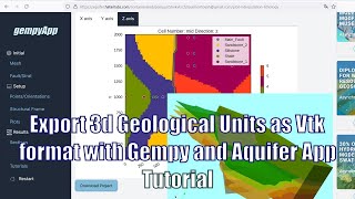 Export 3d Geological Units as Vtk format with Gempy and Aquifer App  Tutorial [upl. by Ahtenak]