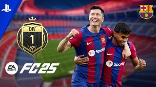 FC BARCELONA AT PEAK DIV1 GAMEPLAYEA FC 25  PS5 GAMEPLAY [upl. by Valentin672]