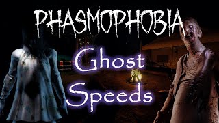 Phasmophobia Ghost Hunt Speeds COMPARISON  With AUDIO [upl. by Edouard156]