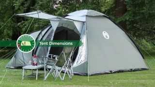 Coleman® Waterfall 5 Deluxe  Tunnel amp Dome Tent for Family Camping [upl. by Yebba]