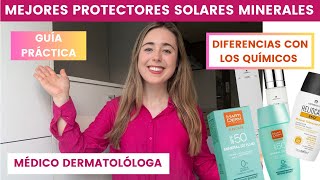 MEJORES PROTECTORES SOLARES MINERALES ¿DIFERENCIAS CON LOS QUÍMICOS GUÍA PRÁCTICA [upl. by Ledif]