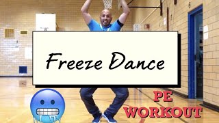 PhysEdZone “Freeze Dance” PE Fitness WarmUp  Brain Break [upl. by Ettesil]