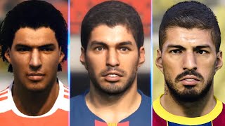 Luis Suarez evolution from PES 6 to PES 2021 [upl. by Shriner]