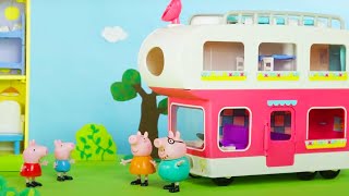 Peppa Pig Official Channel  Motorhome Camping Toy Play  PlayDoh Show Stop Motion [upl. by Eilyw]