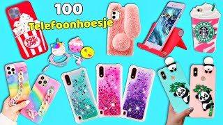 100 LEUKE DIY TELEFOONHOESJE LIFE HACKS TELEFOON DIY PROJECTEN EENVOUDIG EN VOORDELIG [upl. by Vijnas]