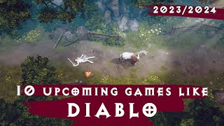 10 Upcoming Action RPG Games like Diablo  2024 [upl. by Anyer]