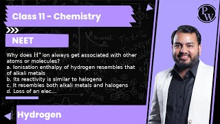 Why does Hion always get associated with other atoms or molecules a Ionisation enthalpy of hy [upl. by Aynatahs]