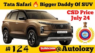 Tata Safari  Tata Safari CSD Price List 2024 latest [upl. by Gerfen650]