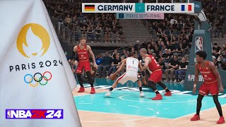 Germany vs France  Olympics 2024 Basketball  Semifinal  NBA 2K24 [upl. by Town]