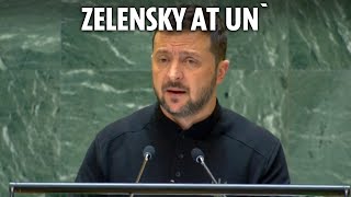 LIVE Volodymyr Zelensky speaks at UN General Assembly [upl. by Sonstrom]