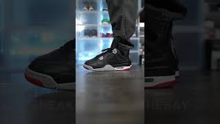 Leather Bred 4s 👀 Cop or drop sneaker nikeairjordan jordan4 sneakerhead [upl. by Annawoj]