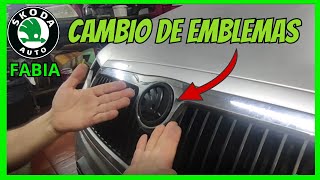 Cambiar emblemas Skoda Fabia [upl. by Cohlette72]