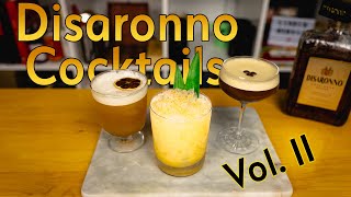 3 EASY Cocktails with Amaretto  DISARONNO Cocktails PART 2 [upl. by Pip]