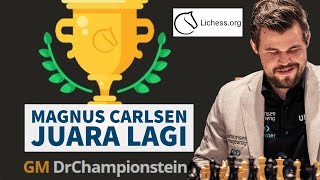 Magnus Carlsen Juara Titled Arena Lichess [upl. by Retxed]