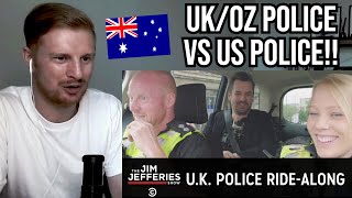 Reaction To Jim Jeffries UK Police Ride Along [upl. by Askari]