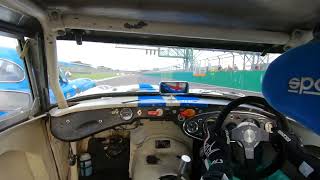 AustinHealey 3000 vs AC Cobra  Jack Rawles  Silverstone [upl. by Nariko433]