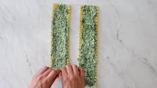 How To Make Spinach Lasagna Roll Ups [upl. by Routh144]