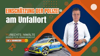 Einschätzung der Polizei am Unfallort [upl. by Annoirb]