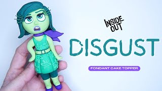 DISGUST  INSIDE OUT Theme  Fondant Cake Topper [upl. by Singer]