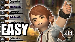 I Maxed All My Crafting Jobs Again  Getting Every Achievement in FFXIV 34 [upl. by Nohsar]