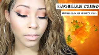 Maquillaje Calido Inspirado En Pajarita Bella [upl. by Reprah]