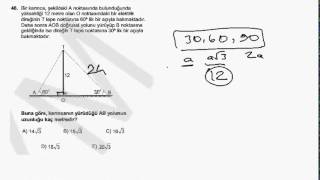 ALES 2013 Geometri Soru Çözümleri  Sayısal 1 [upl. by Giffie119]