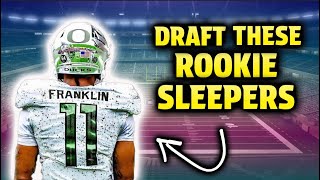 3 Rookie Sleepers You NEED To Draft [upl. by Ihsakat]