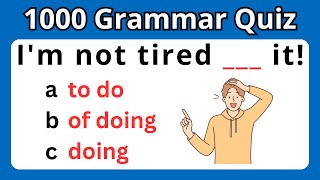 1000 English Grammar Test Practice Questions With Answers amp Explanations [upl. by Paderna487]