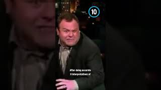 Frank Caliendo Does Letterman Impression in Front of Him shorts [upl. by Jet]