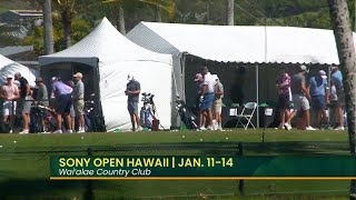 2024 Sony Open in Hawaii kicks off at the Waialae Country Club [upl. by Bibbie]