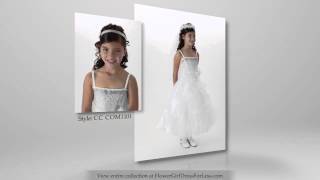 Communion Dresses 2013  FlowerGirlDressforLesscom [upl. by Rybma]