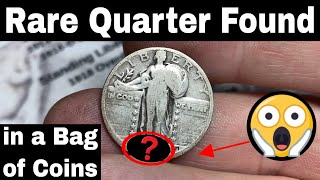 Rare Key Date Quarter Found in a Bag of Junk Silver Coins [upl. by Jordon]