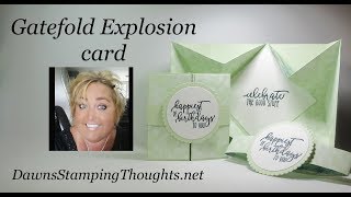 Gatefold Explosion card [upl. by Salohcim545]