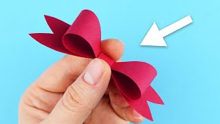 Come realizzare un fiocco di carta facilissimo  Lavoretti con la carta  Papercraft [upl. by Oidacra]