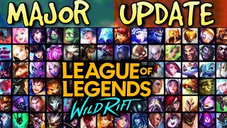 Wild Rift DEĞİŞİYOR BÜYÜK GÜNCELLEME KAPIDA  PATCH 60 MAJOR UPDATE IS COMING [upl. by Cummine]