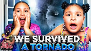 We Survived a Tornado at a Theme Park  Real Life Twister  Tom Foolarys [upl. by Teresa]