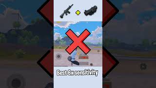 🔥 6X Scope No Recoil Sensitivity  Master 6X Zero Recoil Spray with Gyroscope pubgmobile ciaopubg [upl. by Adnirb]