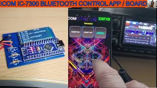 ICOM IC7300 BLUETOOTH CONTROL APP  BOARD  EI8FXB [upl. by Lahey]