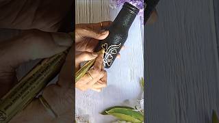 Easy Bottle Art bottleart diy bottle art viralshort vommoms [upl. by Nallac]