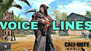 DARK SHEPHERD VOICE LINES 8 COD MOBILE codmvoicelines codm codmobile [upl. by Nylirrej477]