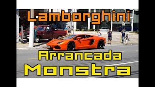 Lamborghini Aventador acelerando tudo na Avenida Europa  Ferrari Porsche e Aston Martin TimeBenga [upl. by Nyrak752]