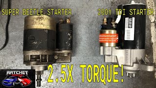 Type 1 Starter Upgrade  1973 VW Super Beetle Subaru Swap [upl. by Oker]