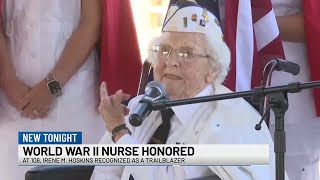 106yearold WWII nurse trailblazer honored in Bay City [upl. by Polito]