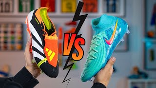 ¿CUÁL ES LA MEJOR BOTA DE GOLPEO Comparativa adidas Predator vs Nike Phantom [upl. by Alyos]