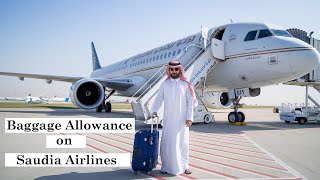 Baggage Allowance on Saudia Airlines  Carry on saudia airlines baggage policy [upl. by Alleahcim]