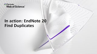 In action EndNote 20 Windows Find Duplicates [upl. by Slocum593]